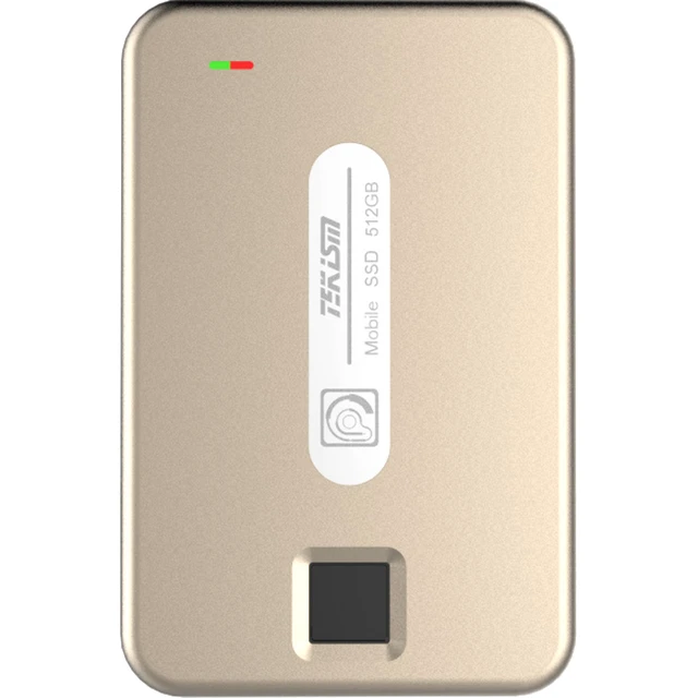 特科芯 TEK1 PRO 指纹加密 香槟金 1TB 移动固态硬盘