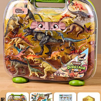 帕龙 山姆同款大嘴恐龙玩具儿童男孩三角龙霸王龙仿真动物模型生日礼物