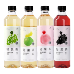喜茶 轻果茶4口味混合装 450mL*24瓶 低糖低卡0脂 果味茶饮料整箱