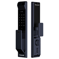 霍尼韦尔（Honeywell）全自动智能门锁指纹锁 高端3DTOF人脸识别 入户门密码电子锁防窥 3D人脸识别款-6600太空灰
