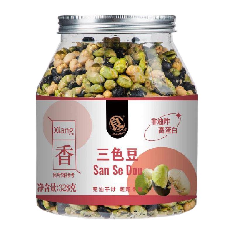 良一 三色豆 高蛋白非油炸 328g 罐装