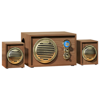 SADA/赛达 Q4 木质HIFI超重低音 蓝牙音响  Q4升级版古铜纹