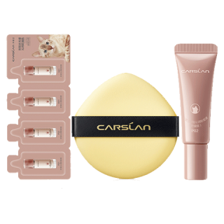 卡姿兰 遮瑕控油 粉底液+粉扑  7.5g+奶猫粉底液四联包 P02