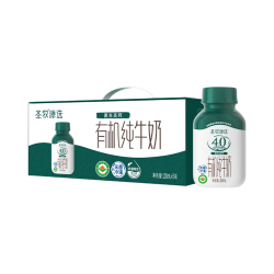 圣牧 有机纯牛奶原生高钙200ml*15买一赠一到手2箱 PET每瓶8.0g优质蛋白 260mg
