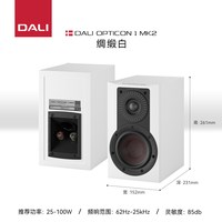 DALI/达尼欧典二代1号OPTICON1高保真HIFI书架发烧无源音响箱 二代-白色