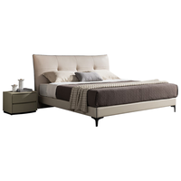 慕思 皮床 1.5*2m 米白色