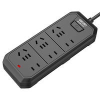 deli 得力 18341(05) 新国标多孔插排 三位两孔+三位五孔 5m