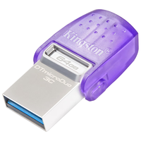 Kingston 金士顿 DataTraveler系列 DTDUO3C USB3.1 U盘 银色 64GB USB/Type-C