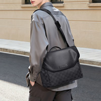 POLO 斜挎包男士简约大容量挎包磁吸包盖商务单肩包男士机车单肩包