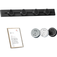  NVC/雷士电工 双USB适配器 轨道插座 双USB适配器  斜五孔