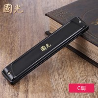 國光 X24 复音口琴 (哑光黑 24孔 C调 自学礼包 初学推荐)