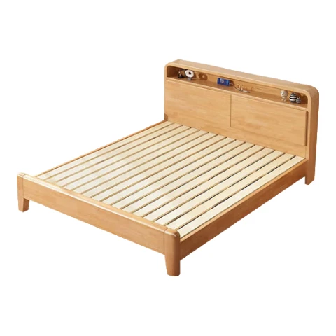  YIIGEBO/英格堡 储物 实木床+环保椰棕垫+柜