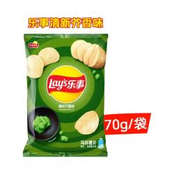 乐事 薯片 清新芥香味 70克 休闲零食