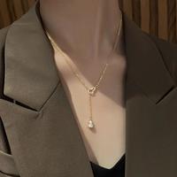 珍宝银楼 气质葫芦项链女轻奢小众毛衣链感高级感长款锁骨链毛衣链