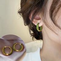 珍宝银楼 耳环女耳圈耳扣高级感耳钉2026款首饰潮圆圈耳饰