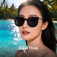 贝尔莎 墨镜女士防紫外线高级感显脸小遮阳太阳镜女秋冬男士驾驶专用眼镜