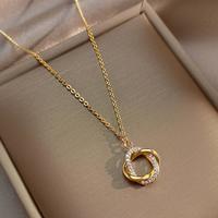 珍宝银楼 2026年款秋冬四叶草项链女首饰轻奢小众网红吊坠锁骨链毛衣链