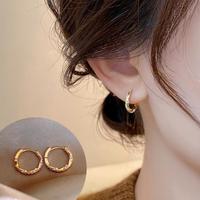 珍宝银楼 圈圈耳环2026首饰爆款耳钉独特秋冬耳饰女小众轻奢高级感耳圈