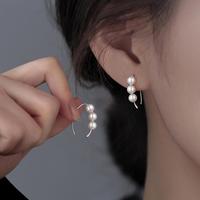 DTOTO 925银适合圆脸耳饰女气质高级感精致挂钩水滴耳钉轻奢耳钩耳环