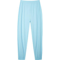 ibaby儿童裤子夏季长裤男女童夏凉裤休闲裤宝宝凉凉裤防蚊裤 天青蓝成人款防晒凉凉裤 165