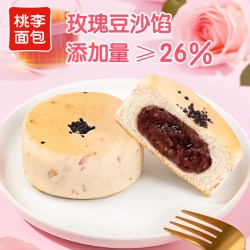 桃李 玫瑰豆沙大鼓面包一箱