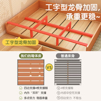 能见度 储物功能 榻榻米落地床 大抽屉 排骨架床架 箱体