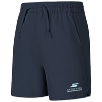 Skechers斯凯奇儿童夏季男女童休闲时尚透气舒适户外短袖运动裤P225K070 短裤/藏青色/002Z 150