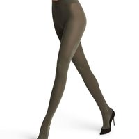 Falke 女士羊毛棉质紧身连裤袜（2件装）,绿色(军用7826),42-44