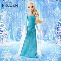Barbie 娃娃迪士尼冰雪奇缘系列经典造型艾莎女孩过家家玩具