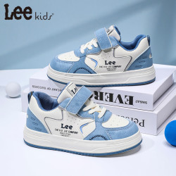 LEE KIDS 童鞋 秋季新款儿童板鞋  米牛仔蓝 35