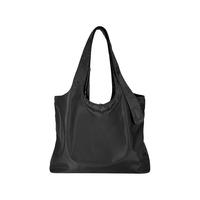 NAUTICA诺帝卡制购物袋男女士休闲通勤大容量电脑包防泼水单肩斜挎包 黑色