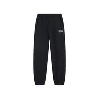 李宁 LI-NING童装儿童裤子男大童春秋款休闲基础款百搭舒适亲肤收口运动长裤 黑色19-3 130