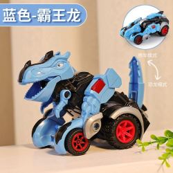 lalaplay 抖音碰撞恐龙变形玩具汽车撞击变身惯性车儿童男孩霸王龙战车金刚
