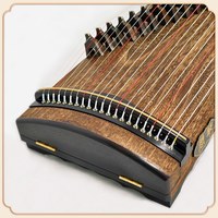 君琴 S100 古筝 (1米紫檀色A级胚板波浪音槽)