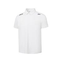 哈雷汉森HELLY HANSEN/HH 男款夏吸湿速干防晒凉感立体版型休闲短袖POLO衫 白色 2XL