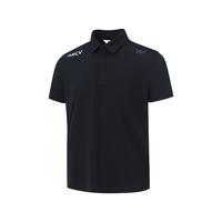 哈雷汉森HELLY HANSEN/HH 男款夏吸湿速干防晒凉感立体版型休闲短袖POLO衫 藏青色 3XL