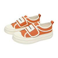 戈美其平底板鞋女2025夏季轻便软底百搭休闲运动鞋复古德训鞋 131253230橘色 40