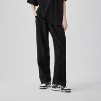 BODYDREAM 秋冬裤子结构拼接运动裤宽松直筒裤阔腿裤