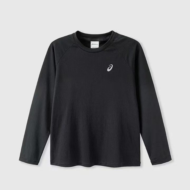 亚瑟士 长袖T恤 黑色 175