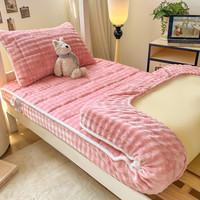 兰诺斯 牛奶绒夹棉加绒床笠 2025新款 加厚珊瑚绒 学生宿舍床垫保护罩