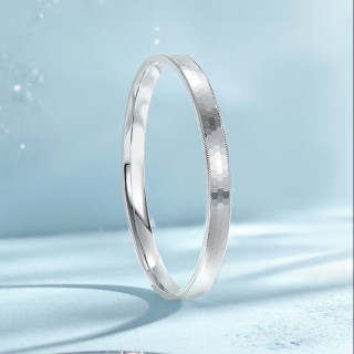 周六福 S999足银手镯 蜂巢 54mm