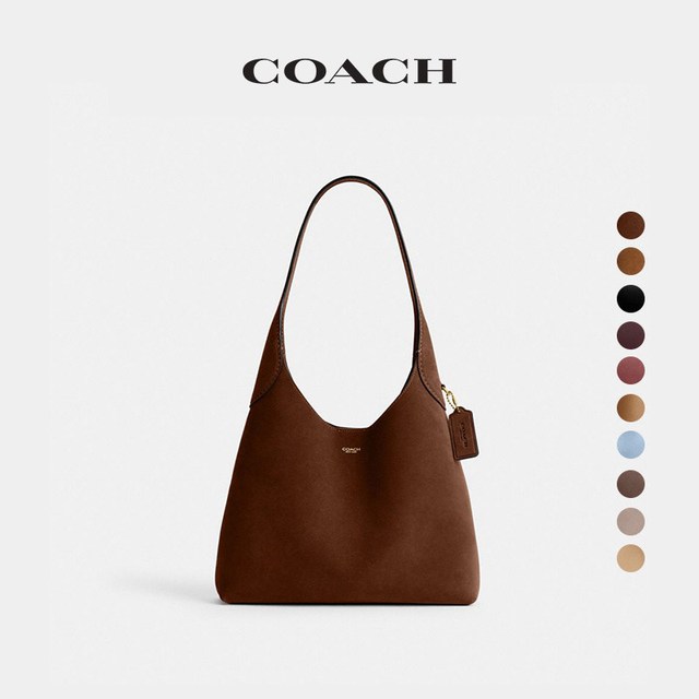 COACH Brooklyn 28徽标Logo按扣开合手提单肩包大号女款