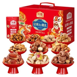 今日必买：沃隆 10袋/1400g 全贵坚果沃隆礼盒