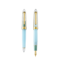 写乐 日本钢笔 进口四季织5周年纪念14K金尖钢笔墨水套装全球限量发行3000套送礼套装墨水屋