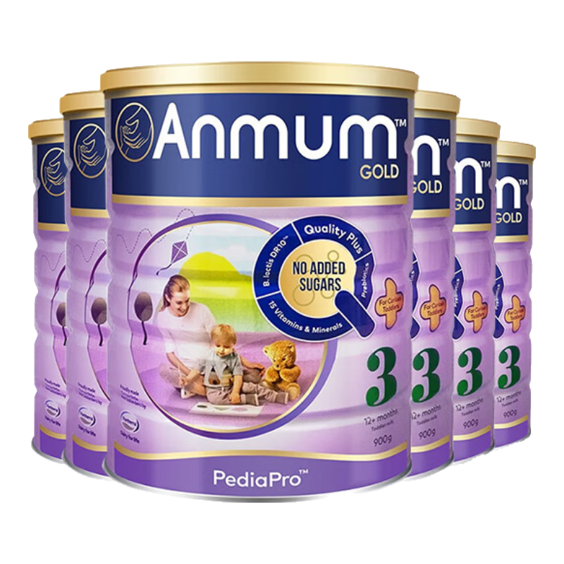 Anmum 安满 Pediapro系列 幼儿奶粉 新西兰版 3段 900g*6罐