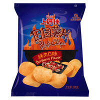 上好佳 膨化零食烤肉味 薯片袋装128g