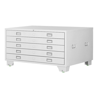  ZHONGWEI/中伟 YP-26532 钢制铁皮柜  【0号底图柜单节】灰白色 5层