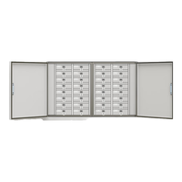  洛来宝 手机信号屏蔽 钢制手机存放柜  （落地款）32格 8层