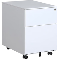  钱柜 多功能 钢制文件活动柜 锁  平侧拉二抽柜 2层