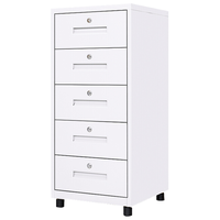  ZHONGWEI/中伟 DMG-6 五斗柜 铁皮档案柜  长400mm；宽400mm；高850mm 5层